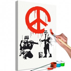 Cuadro para colorear - Peace Sign
