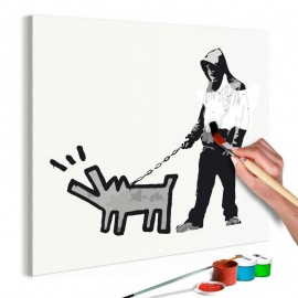 Quadro pintado por você - Dog Barking