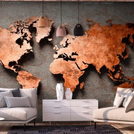Papel de parede autocolante - Copper Map