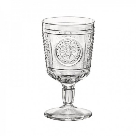 Caixa 6 xícaras 32 cls. Romântico transparente