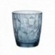 CAJA 6 VASOS 39 CLS. DIAMOND COLOR AZUL