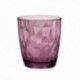 CAJA 6 VASOS 39 CLS. DIAMOND COLOR PURPURA
