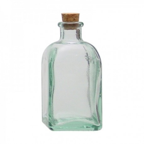 FRASCA CUADRADA 0,25 L. VIDRIO RUSTICO