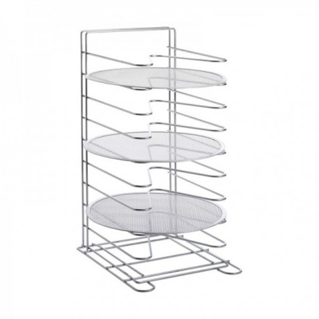 SOPORTE 10 REJILLAS DE 38 A 50 CM. ACERO CROMADO