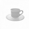 Pacote 6 xícaras 25 cls. Com prato de café da manhã ebro