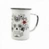 Caneca alta 65 cls. Crânios Jaspeate