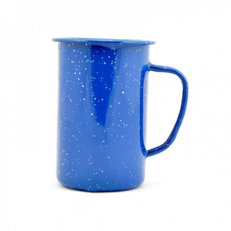 MUG ALTO 65 CLS. ESMALTADO AZUL JASPEADO