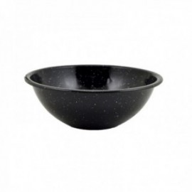 Tigela 18 cm. Jaspeado Black esmalte