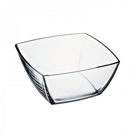 ENSALADERA 24 CM. CUADRADA TRANSPARENTE TOKIO