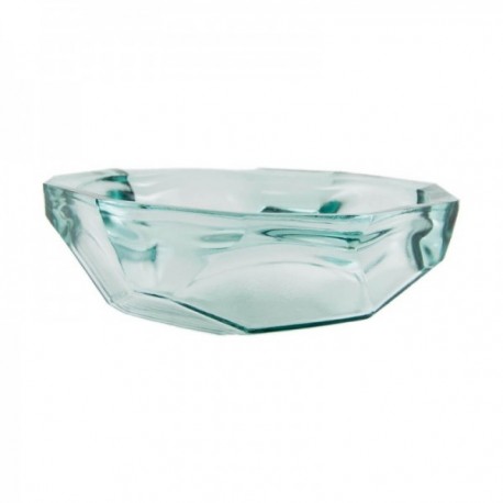 Tigela de salada de 25 cm. Diamante de vidro rústico