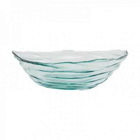 ENSALADERA 32 CM. ONDAS VIDRIO RUSTICO