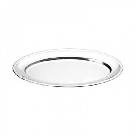 BANDEJA 32 CM. OVAL ACERO INOX. 18/10 LINKER