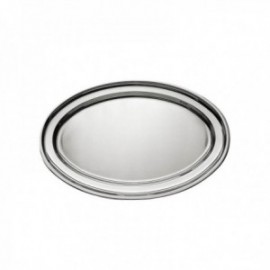 Bandeja oval de 30 cm. 18/10 Aço inoxidável
