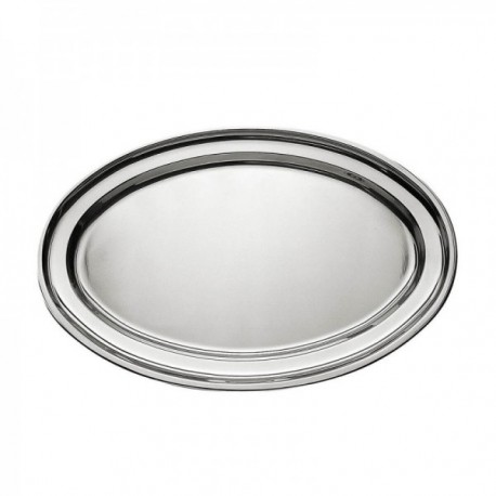 Bandeja oval de 35 cm. 18/10 Aço inoxidável