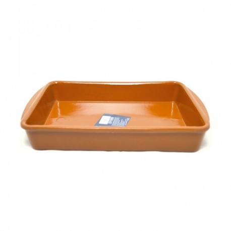 ASADOR RECTANGULAR 38 X 26 CM. BARRO