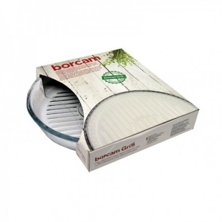 FUENTE 26 CM. REDONDA CON BASE GRILL BORCAM