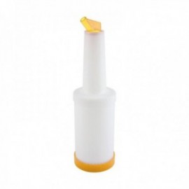 Garrafa 1 L. Plástico de dosagem amarela