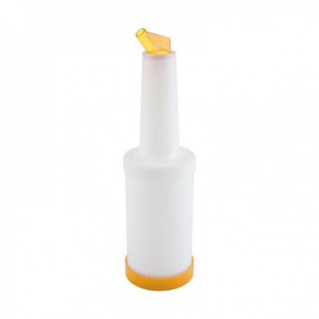 Garrafa 1 L. Plástico de dosagem amarela