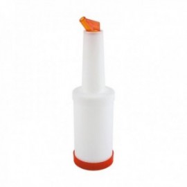 Garrafa 1 L. plástico de dosagem laranja