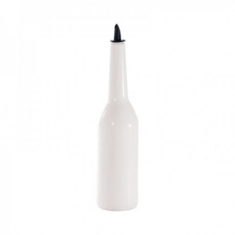 Garrafa 1 L. Eclon de derramamento branco e base transptada.