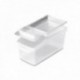 CUBETA PLASTICO TRANSPARENTE DISPENSADORA 14 L.