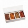 ORGANIZADOR INOX PARA FRUTAS CON 4 COMPARTIMENTOS