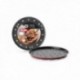 MOLDE 28 CM. PIZZA ANTIADHERENTE CON AGUJEROS ALUM