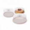 TARTERA EXPOSITOR 34X13 CM TARTA BASE FIBRA + CUP