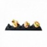 PORTABOCADILLOS 60 X 19,5 CM. POLYSTYROL NEGRO