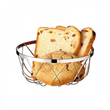 PANERA REDONDA 23 CM. X 9 CM. REJILLA ACERO INOX