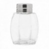 PACK 6 SALEROS CRISTAL CON TAPA ACERO INOXIDABLE