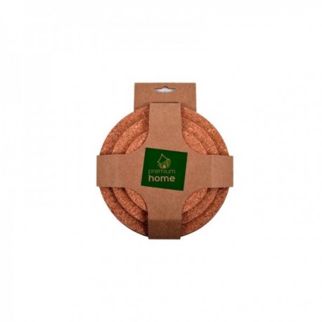 SET 3 SALVAMANTEL 14+18+22 CM. CORCHO PREMIUM HOME