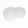 SET 2 CAMPANAS CUBREPLATO PLASTICO PP 30 X 11 CM.