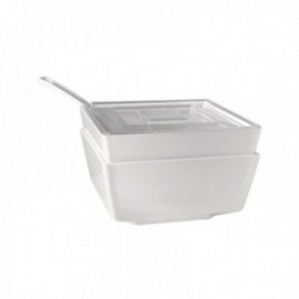 BOWL 19 X 19 CM. 1,5 L. MELAMINA BLANCO