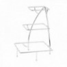 SOPORTE TRES PISOS 50 CM. PARA PLATOS ACERO