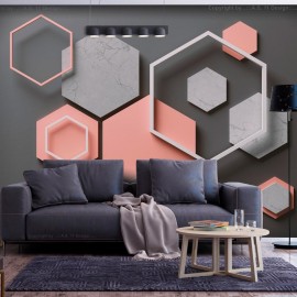 Fotomural autoadhesivo - Hexagon Plan