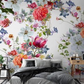 Papel de parede autocolante - Multi-Colored Bouquets