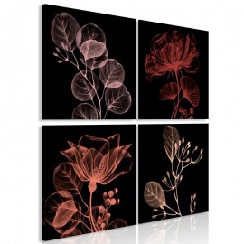 Quadro - Glowing Flowers (4 Parts)